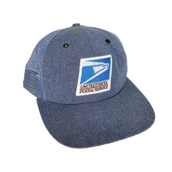Vintage USPS United States Postal Service Uniform Mesh Snapback Trucker … - Picture 1 of 8